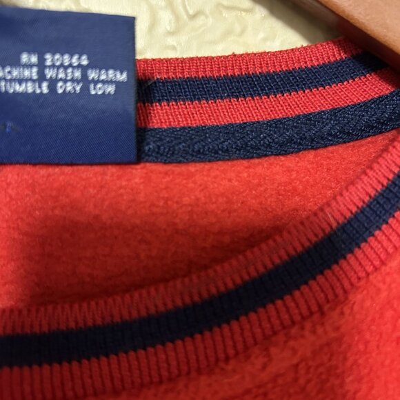 Polo Ralph Lauren Mens Vintage Crewneck Polo Sweater Red Size Large - Picture 3 of 7